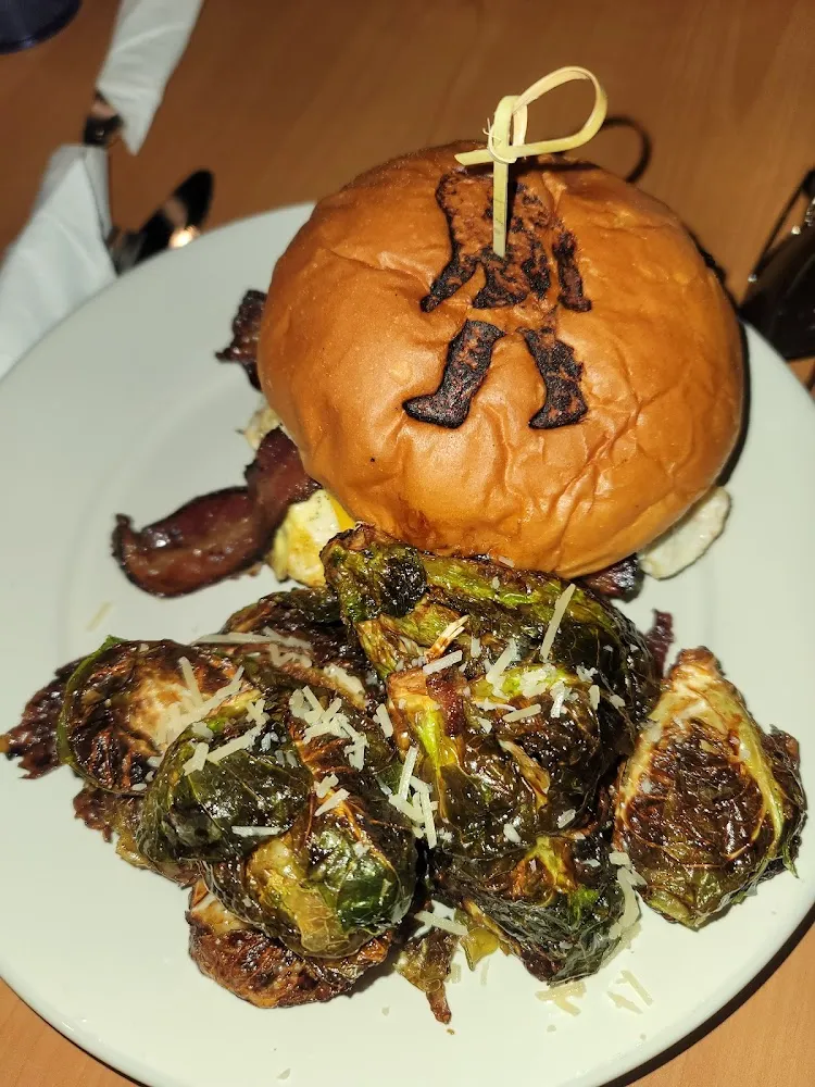 Big Money Graff Burger and Brussel Sprouts