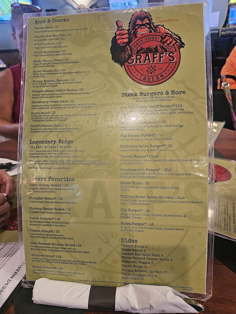 Graff's Tavern Menu image 3